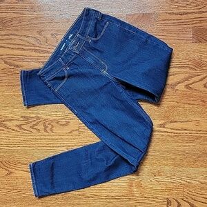 Old Navy Dark Wash High Rise Straight Leg Jeans Size 0